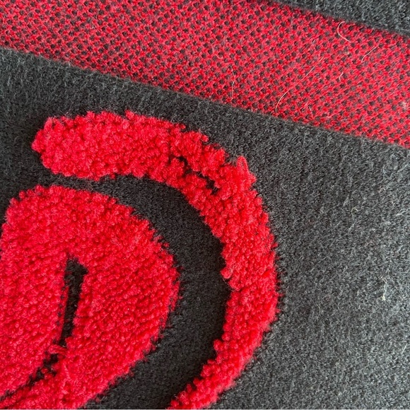 Chicos Open Front Long Cardigan Scroll Print Black Red Size 0 S - Picture 9 of 16